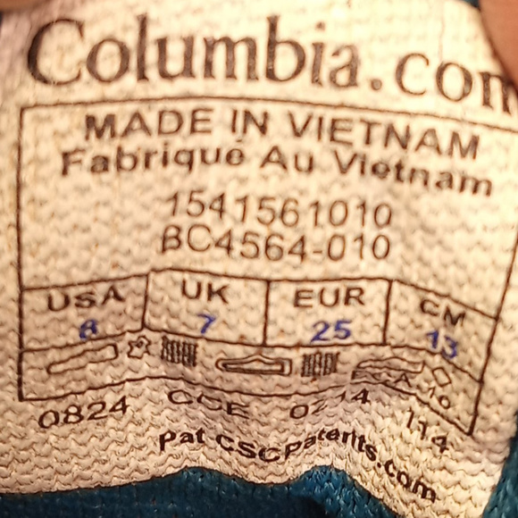 Columbia Supervent Mesh Water Sandals Kids Size 6 - Picture 2 of 8